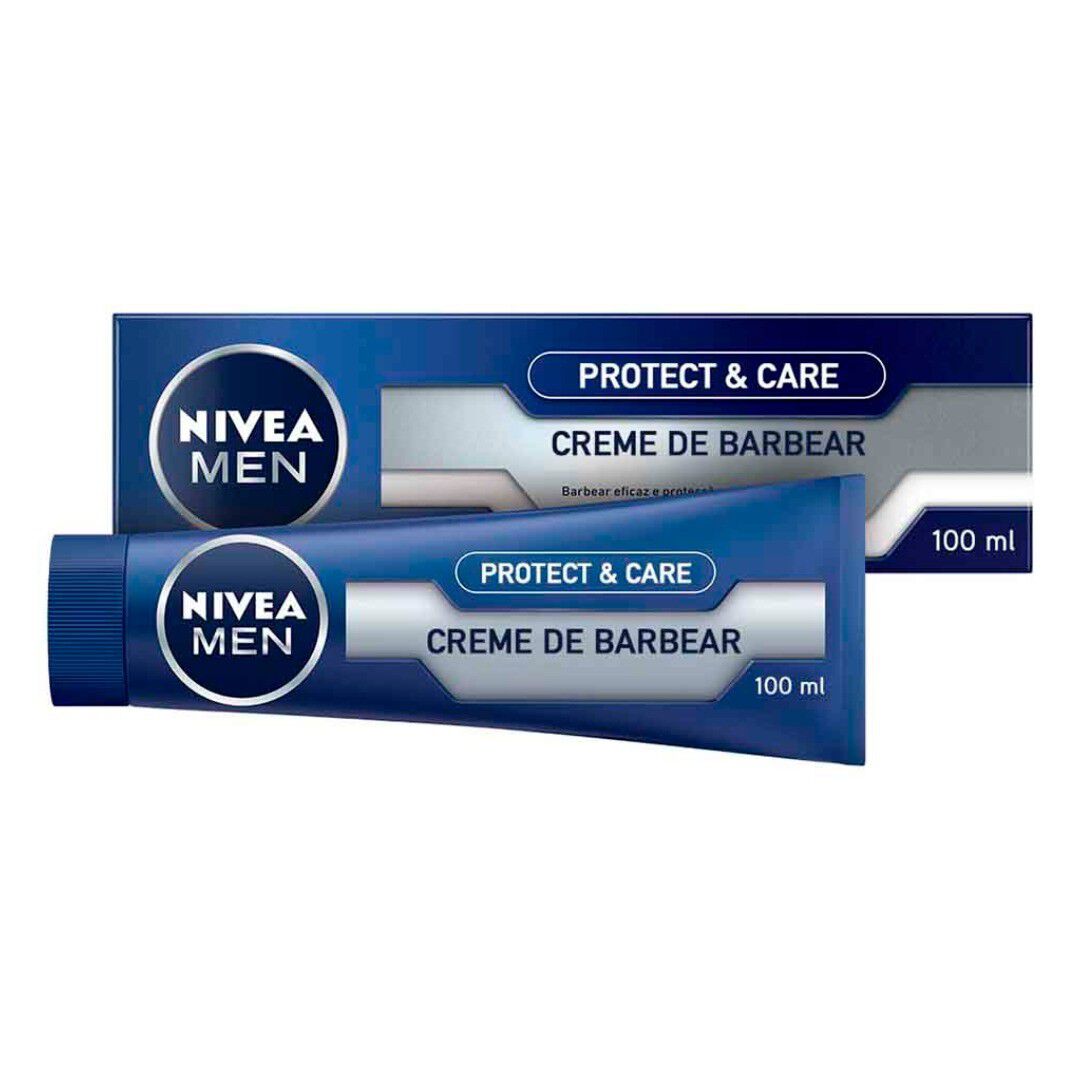 NIVEA  Creme Barbear Protect & Care - 100ml