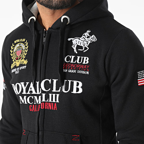 Sweat Zippé Capuche Gantub Noir