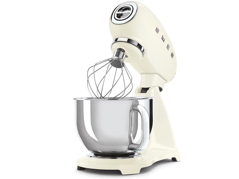 SMEG Küchenmaschine 50's Style SMF03CREU Crème Vielseitiges Küchengerät mit 10 Geschwindigkeitsstufen