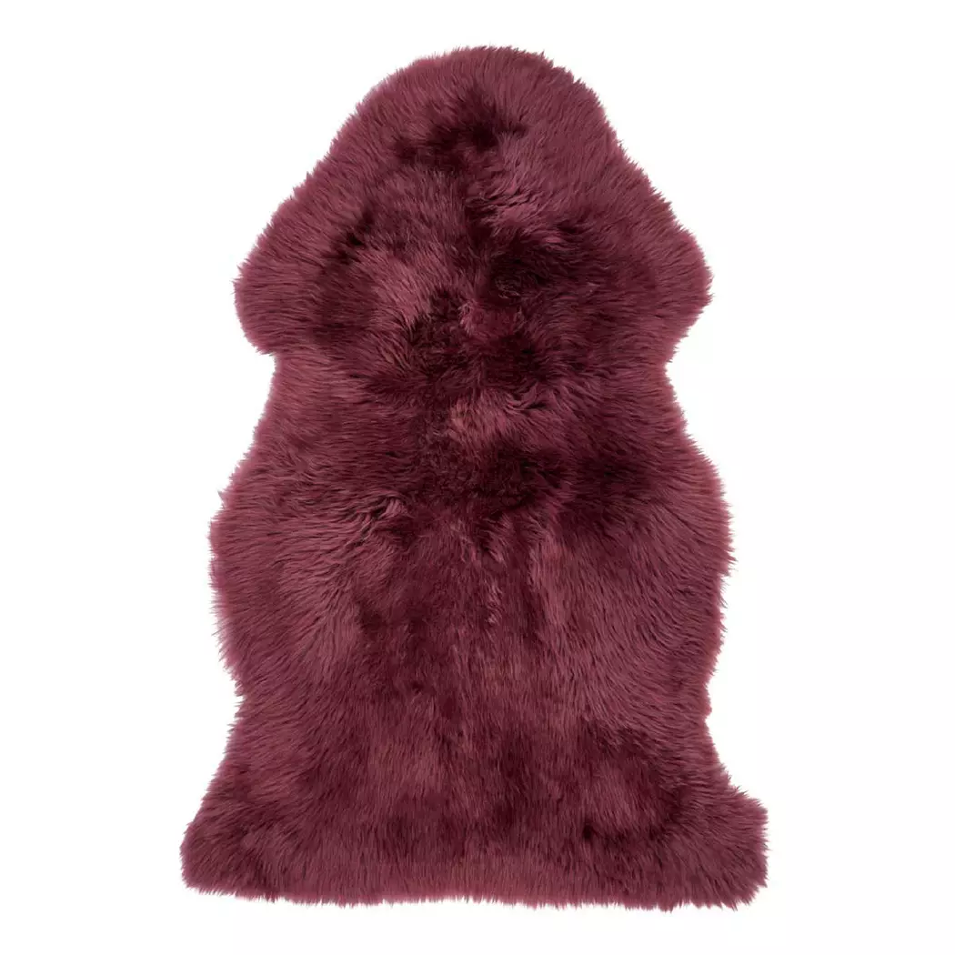Schaffell 100 cm, aubergine