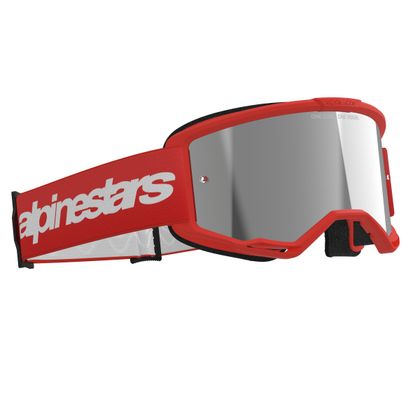 Masque cross Alpinestars VISION 3 WORDMARK IRIDIUM 2025 - Rouge