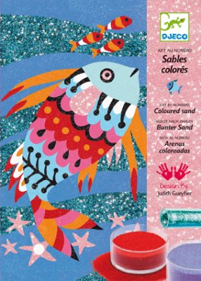 Fish Sand And Glitter Kit - Art By Numbers