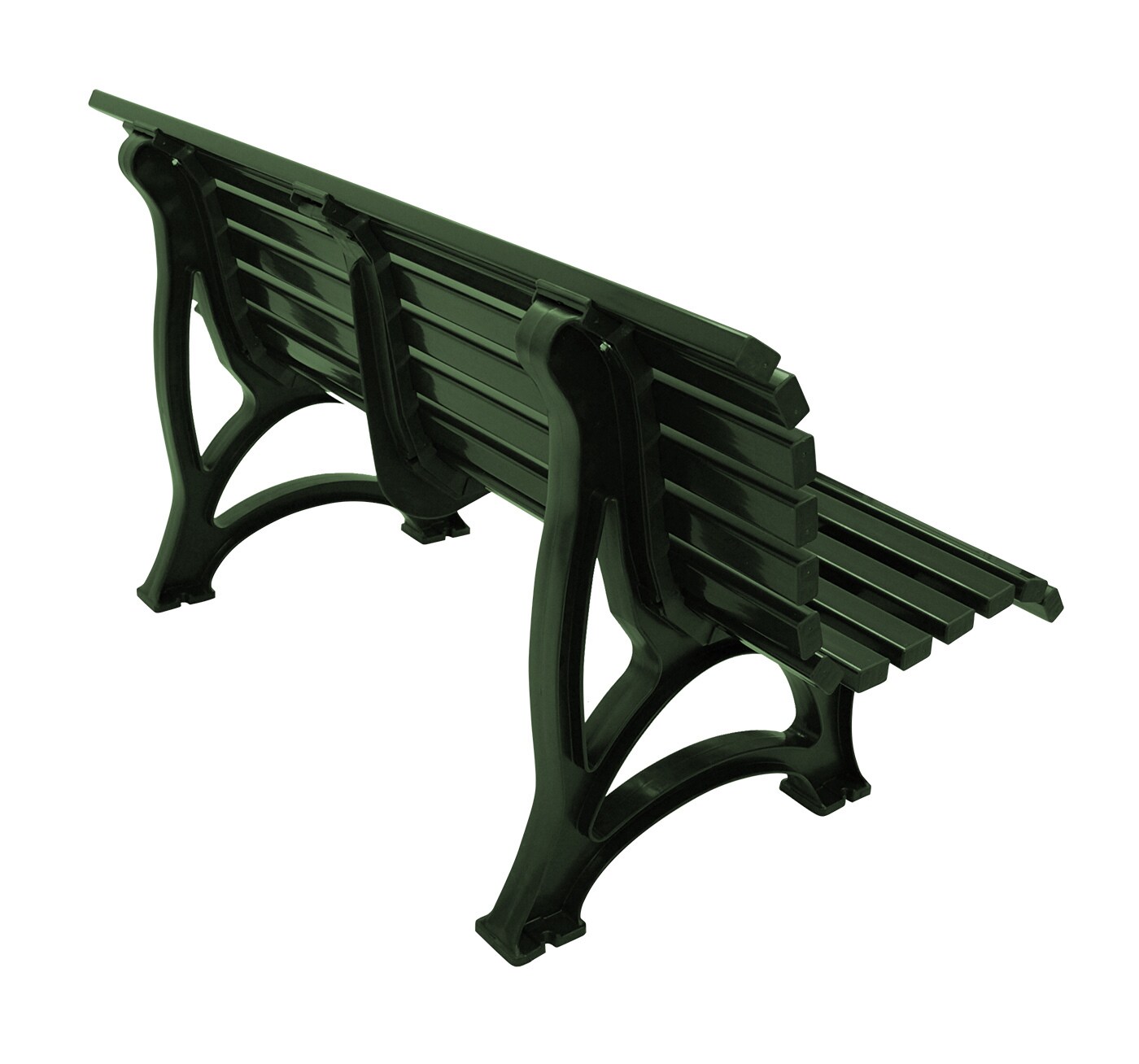 gartenmoebel-einkauf Bank HELGOLAND 3-sitzer, Kunststoff grün