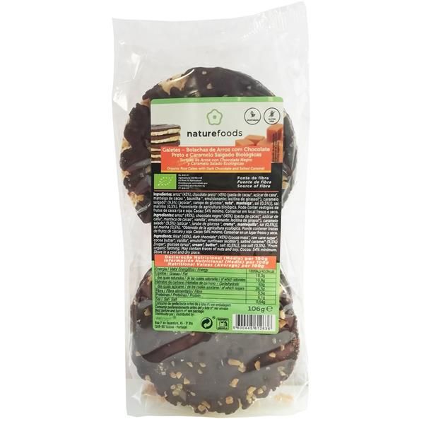 Galetes - Bolachas Arroz Chocolate Preto Caramelo Bio