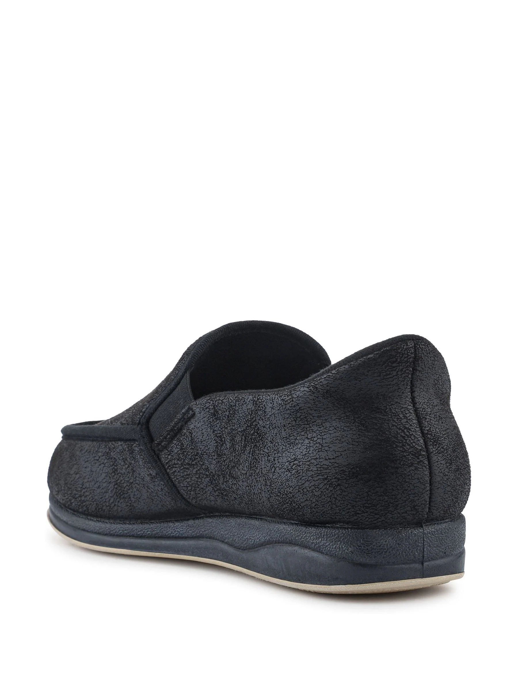 Zwart - Pavers Extra Wide Memory Foam Slippers