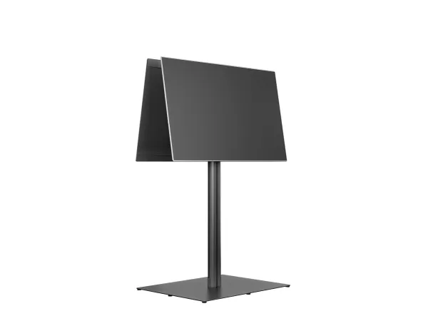Multibrackets M Public Display Stand 180 HD Back to Back Black w. Floorbase - Stativ - for 2 LCD displays - aluminium, stål - sort - skærmstørrelse: 55