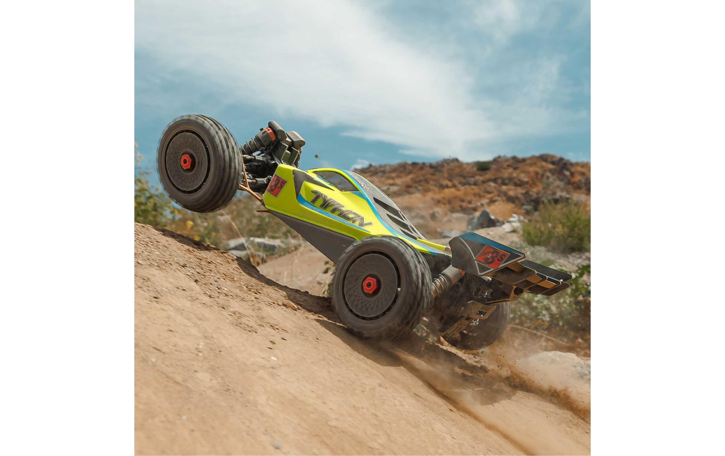 Buggy TYPHON BLX 223S Gelb ARTR, 1:8<br>Off-Road Buggy mit Brushless Motor