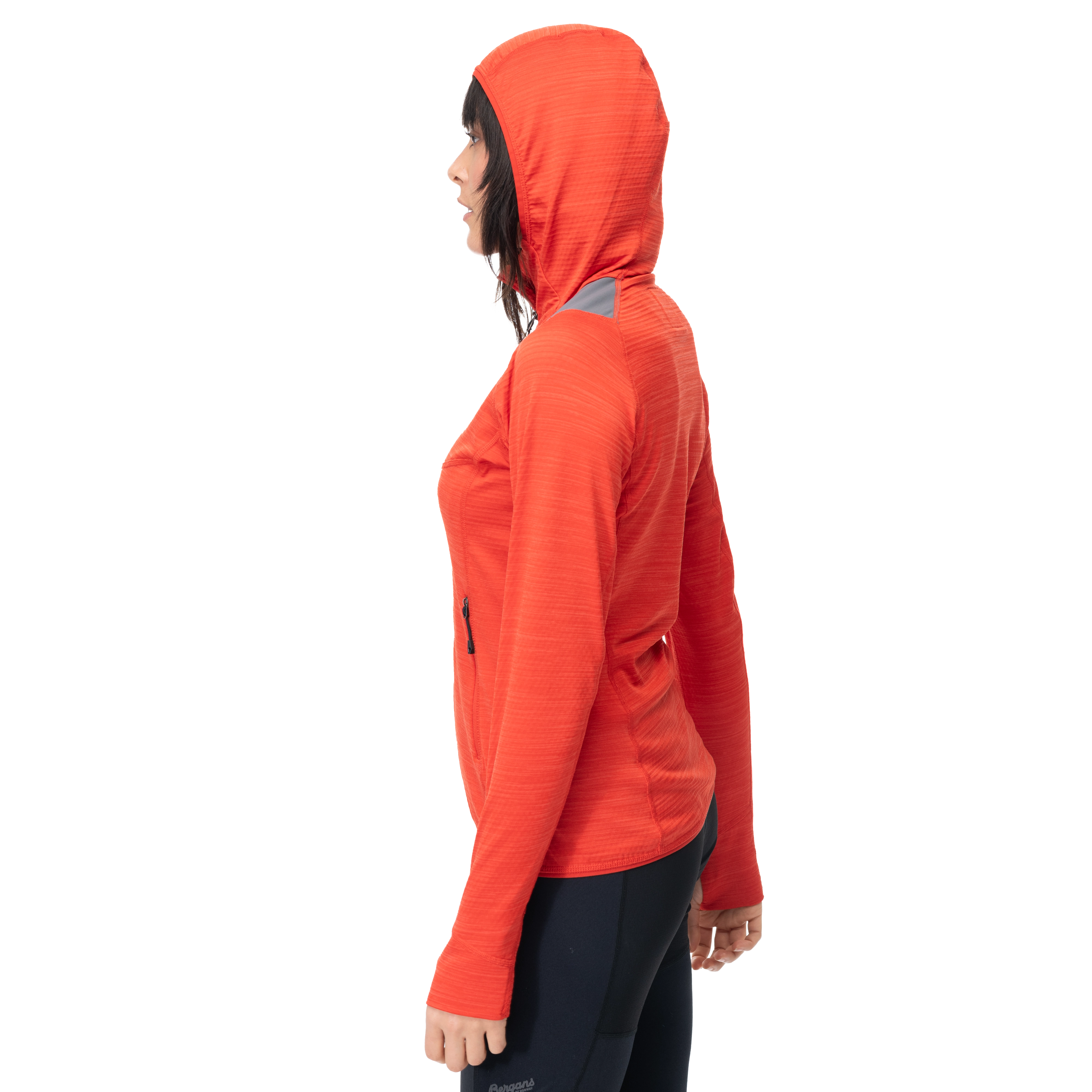 Rabot Active Mid Hood W Jacket Dark Brick