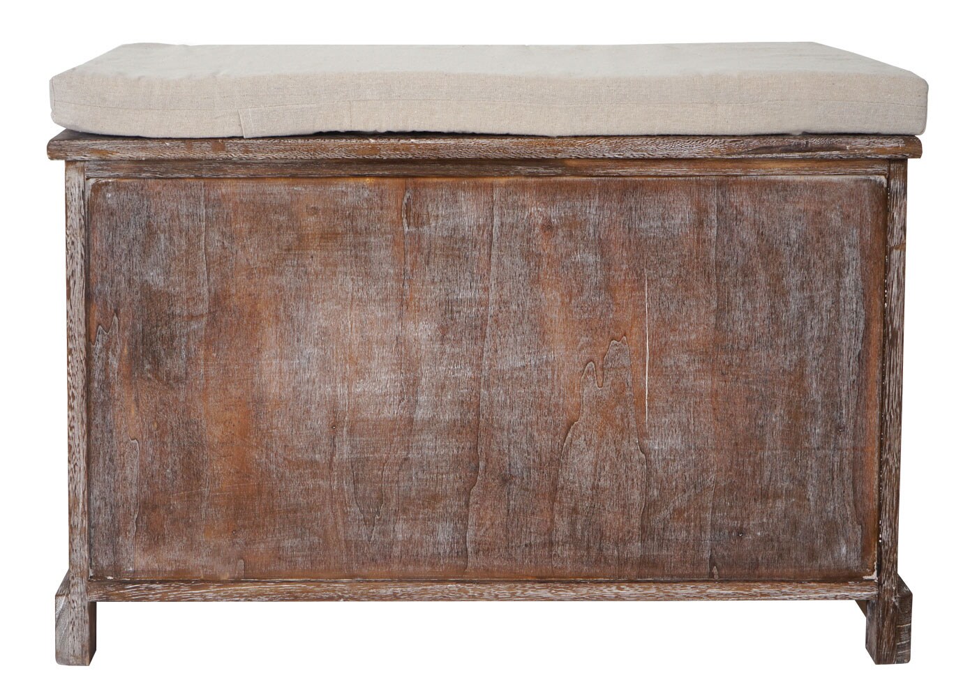 Sitzbank Asti, Bank Kommode, Shabby-Look Vintage MVG-zertifiziert 49x71x32cm braun