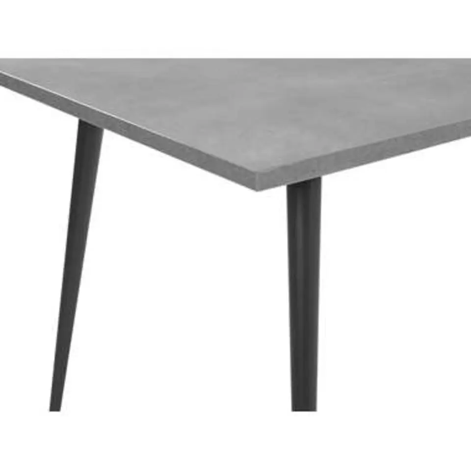 SANTIAGO - Eettafel - Grijs - 80 x 160 cm - Vezelplaat