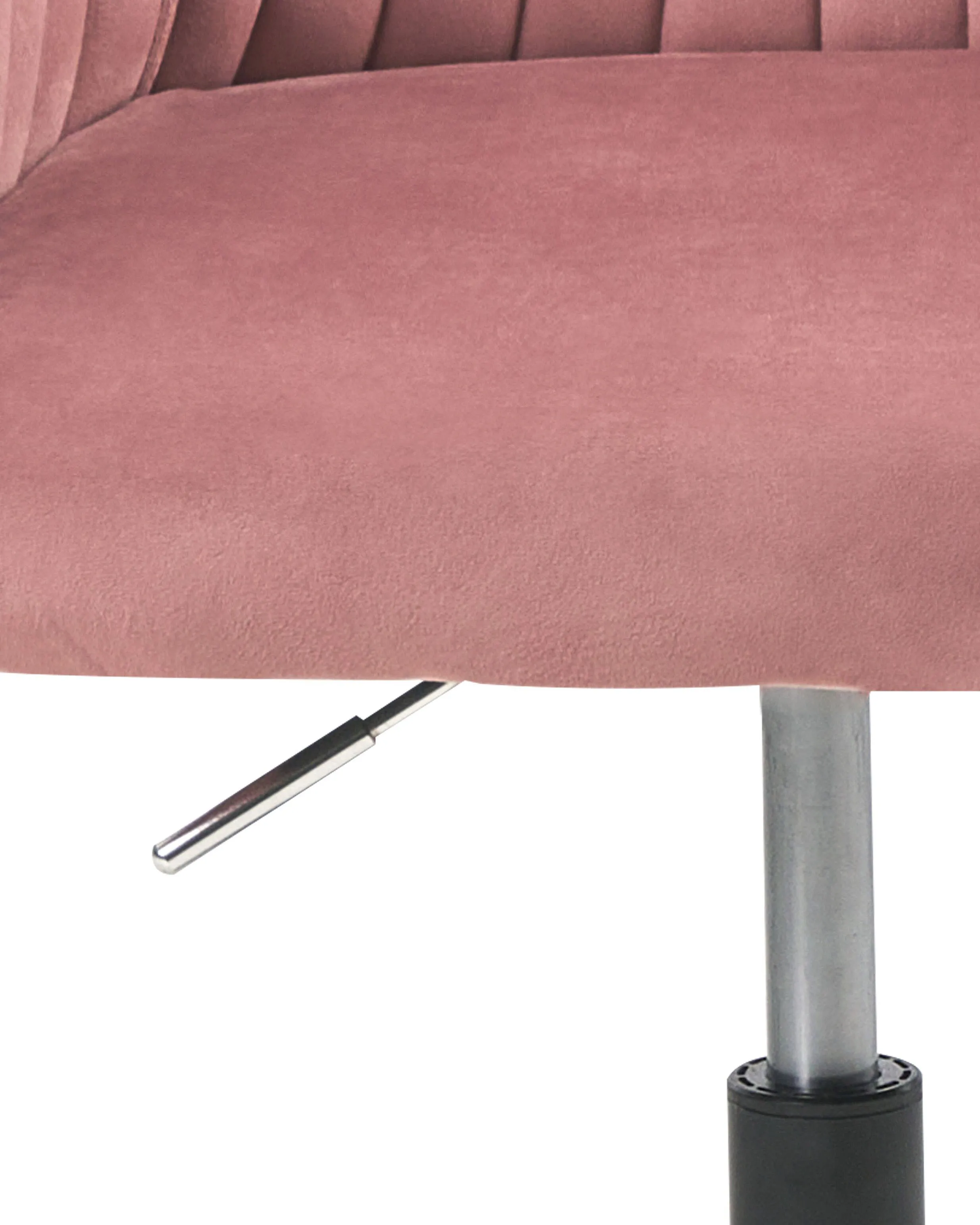 Bureaustoel VENICE Fluweel Roze