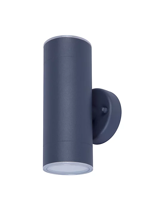 Applique murale bidirectionnelle avec détecteur de mouvement Candiac LED intégrée 760lm 8.6W IP44 GoodHome gris anthracite