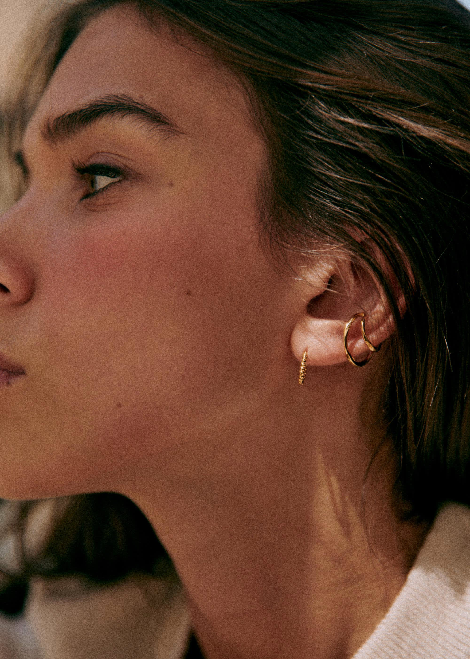 Anneaux Gaia - Doré - E-SHOP/BIJOUX Boucles d'Oreilles 5905781