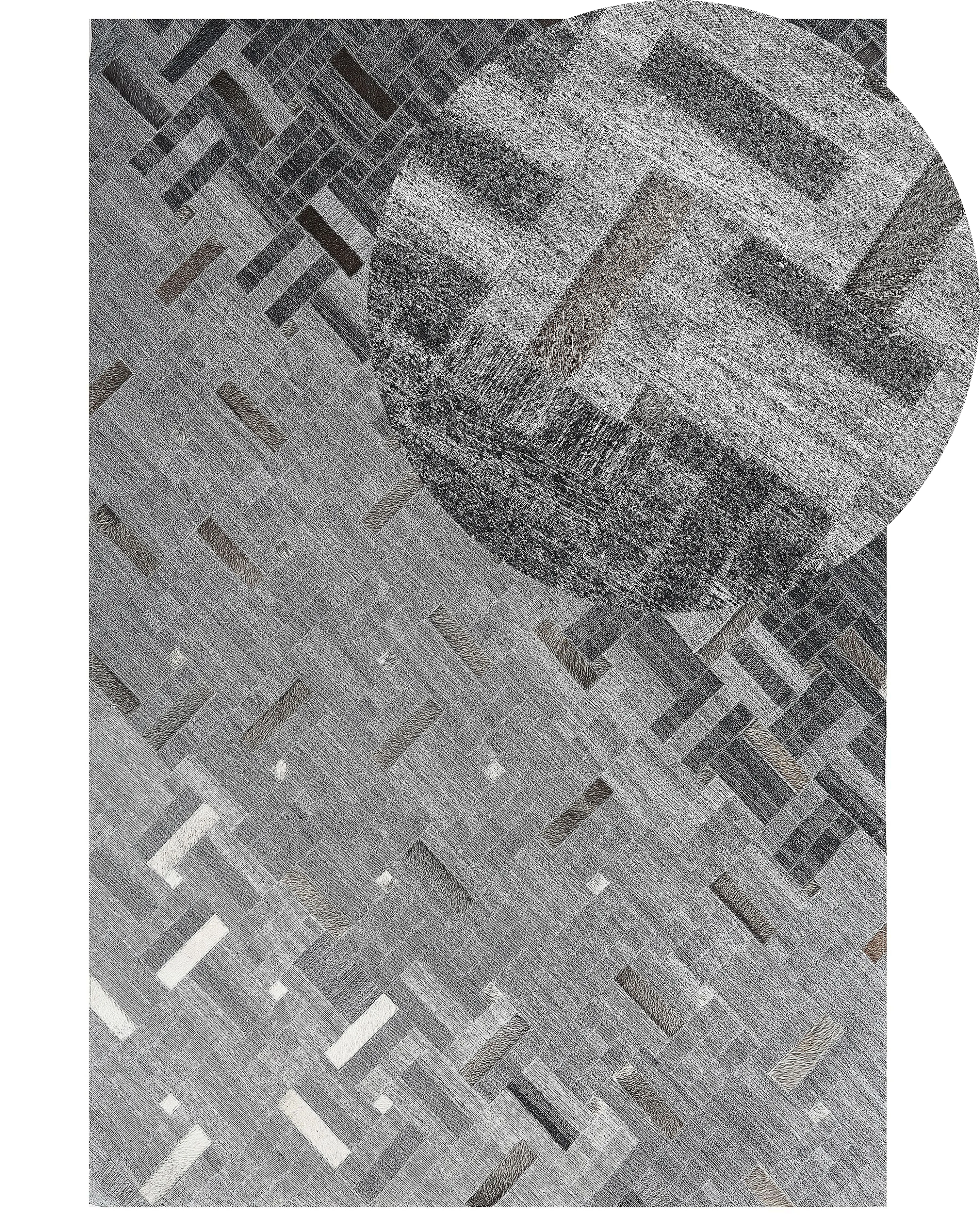 Vloerkleed DARA Grijs 140 x 200 cm Viscose
