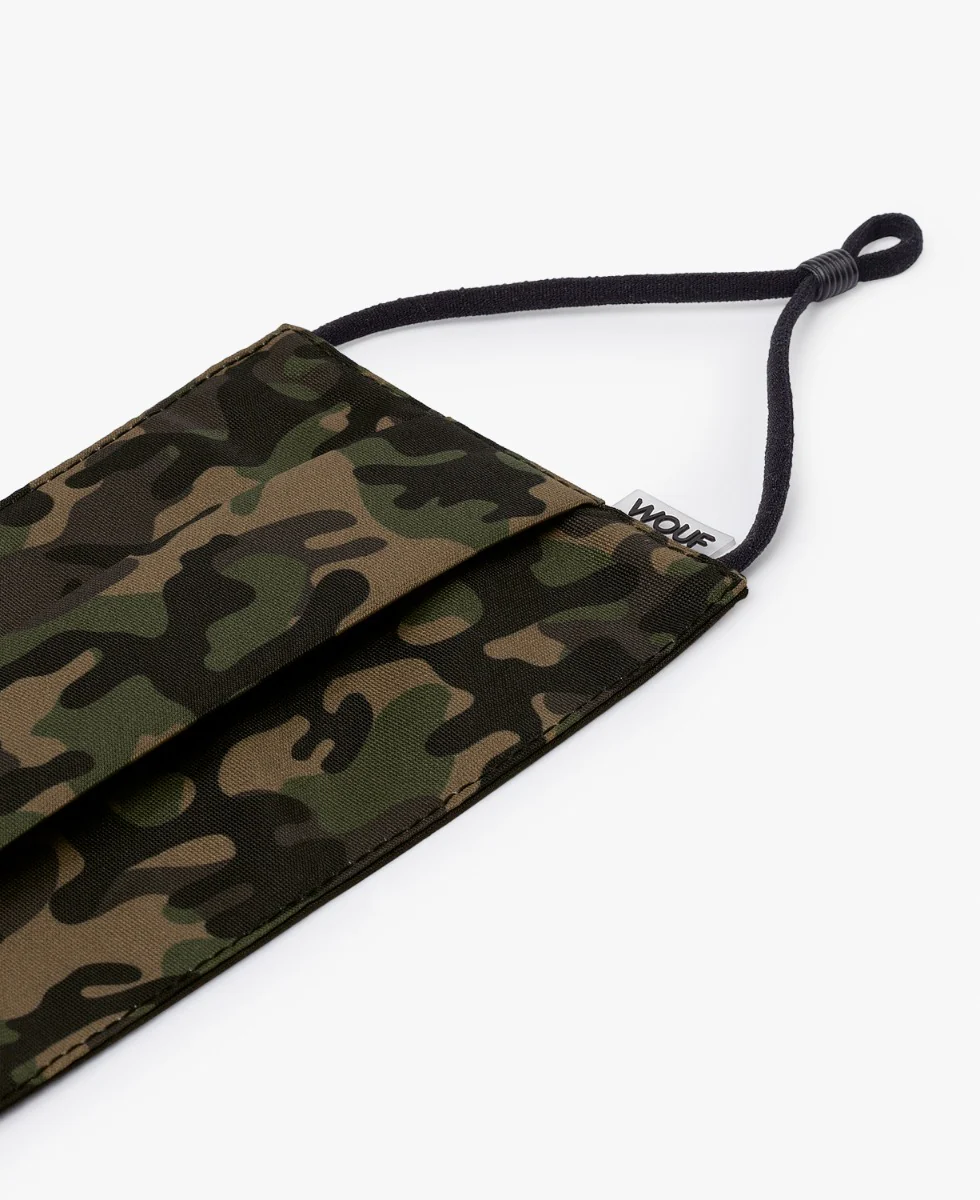 Wouf  Camouflage mundbind, 2 filters maske - grøn