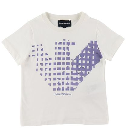 Emporio Armani T-Shirt - Weiß m. Lila