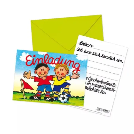 Lutz Mauder Geschenkekisten-Karte Fußballer Fritz Flanke