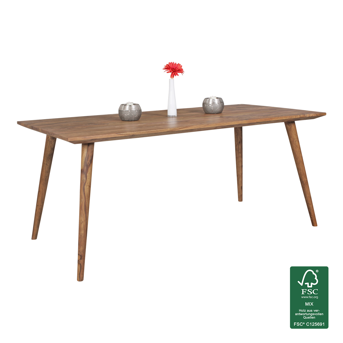 Esstisch - Sheesham massiv - 180x80 cm