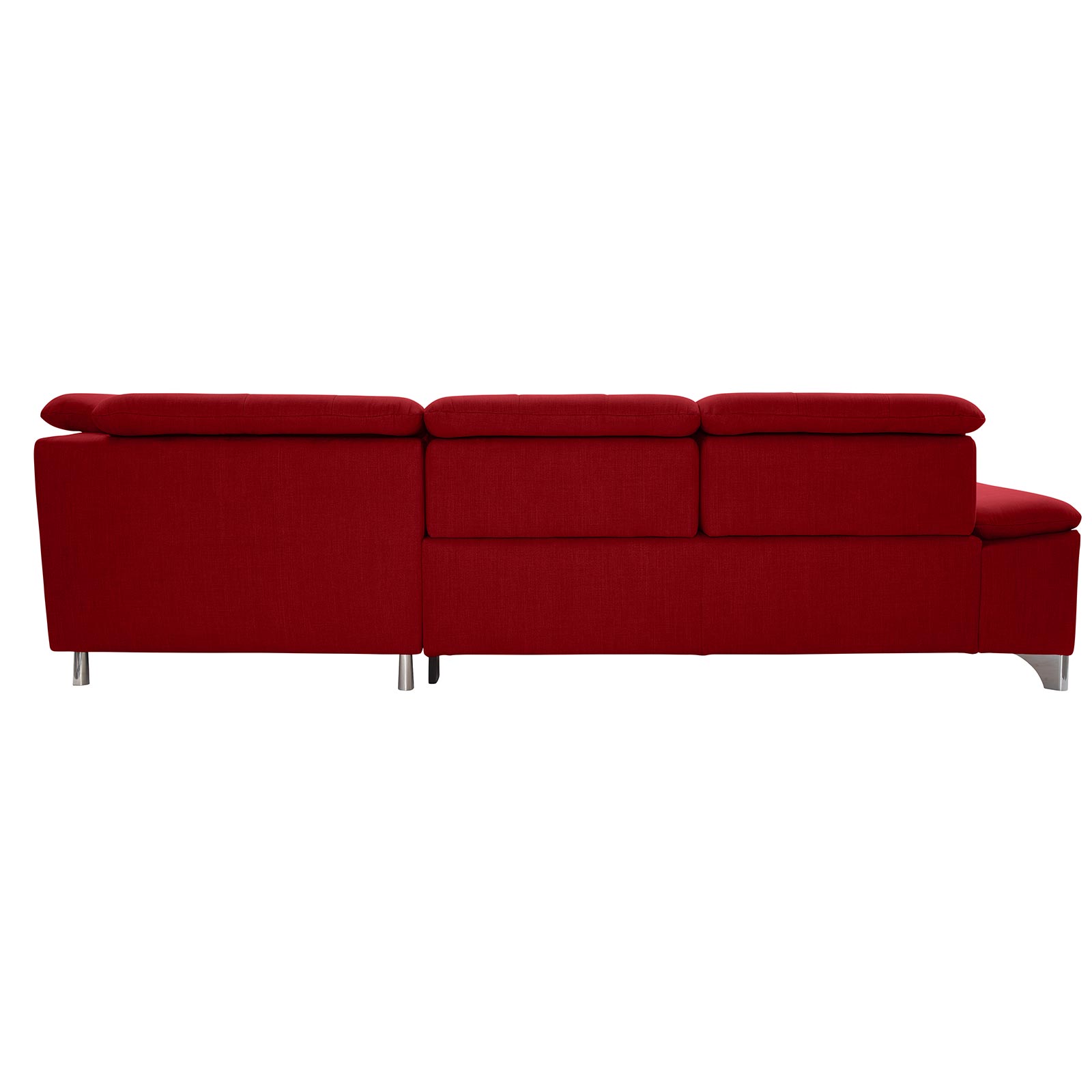 polsterpower Ecksofa - Miro bordeaux - Basismodell - Ottomane rechts