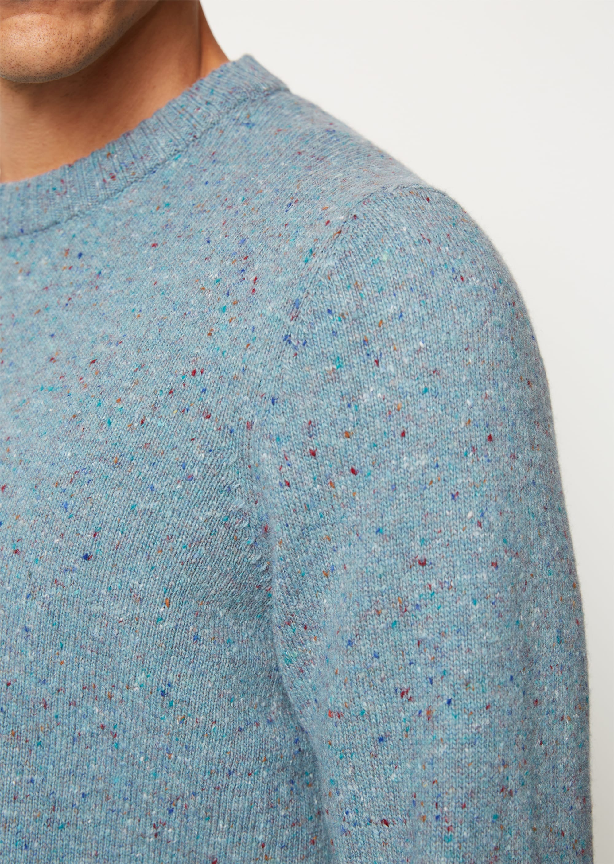 Pullover regular aus gesprenkeltem Tweedgarn