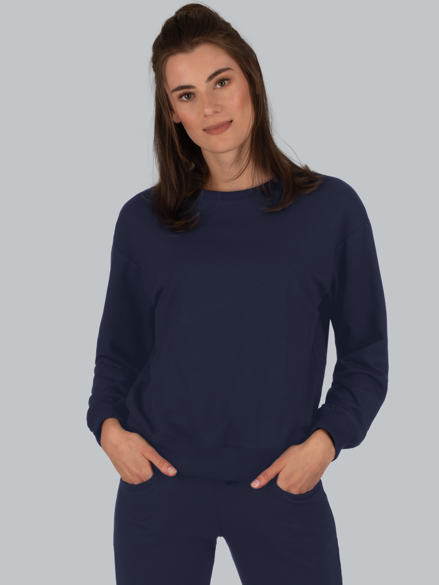 Dünnes Sweatshirt Navy