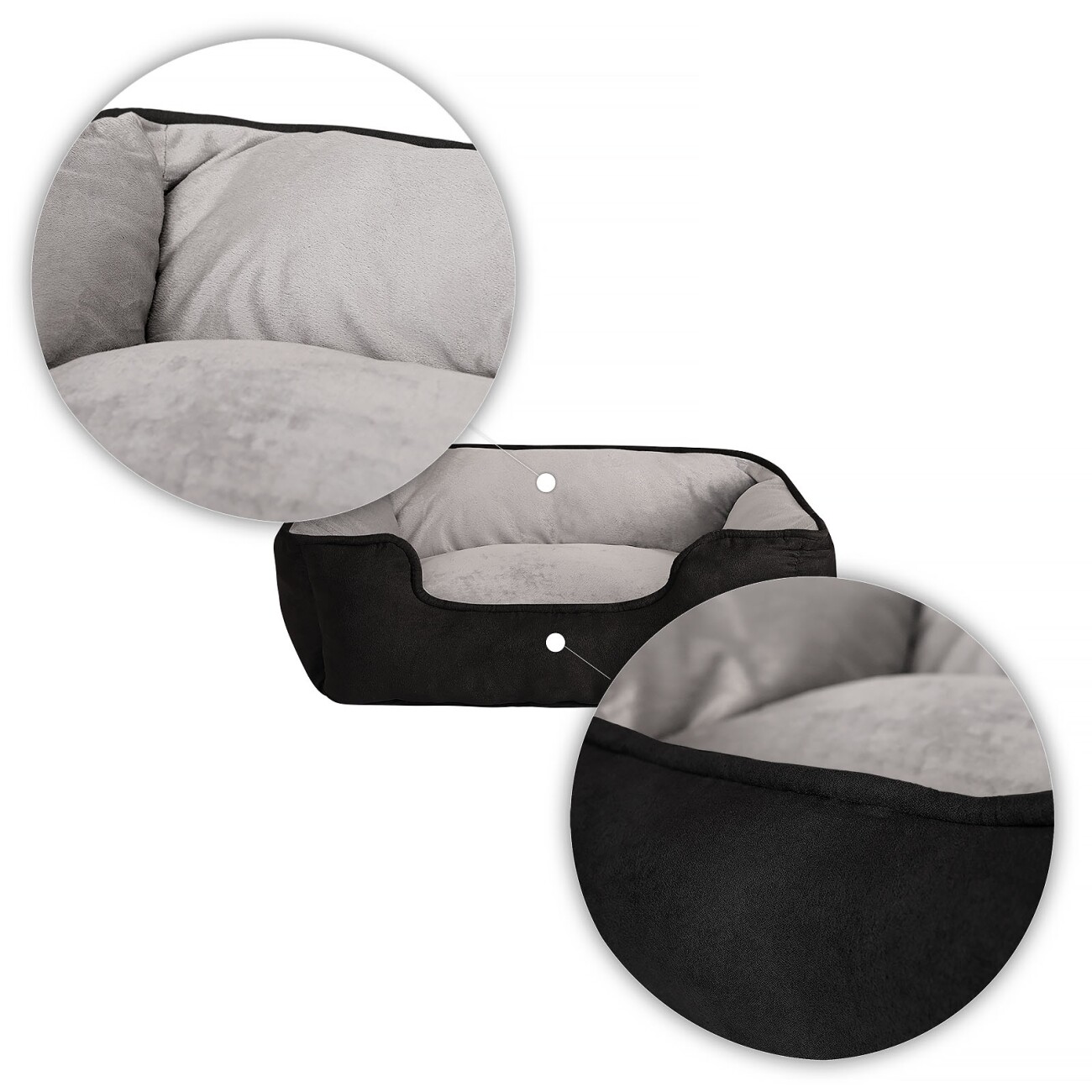 Lionto 2-in-1 Hundebett Hundekissen S