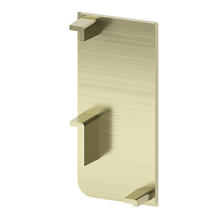 Lot de 2 embouts de rails pour plan de travail laiton Caraway Innovo GoodHome