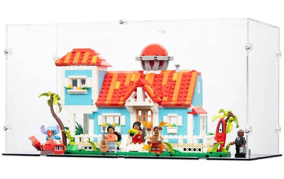 Acryl-Display für Das Strandhaus aus Lilo und Stitch 43268Elegantes Acryl-Display für die LEGO Sammlung