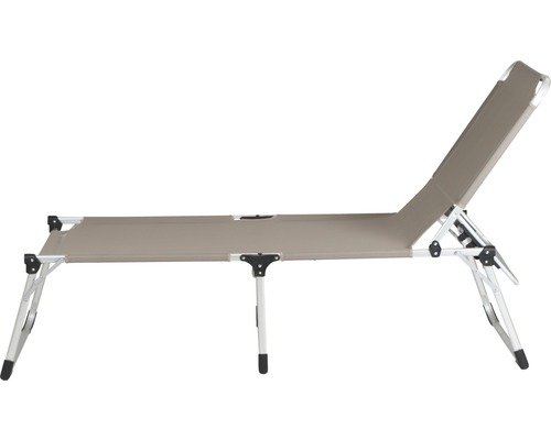 Siena Garden XXL ligstoel, taupe stof
