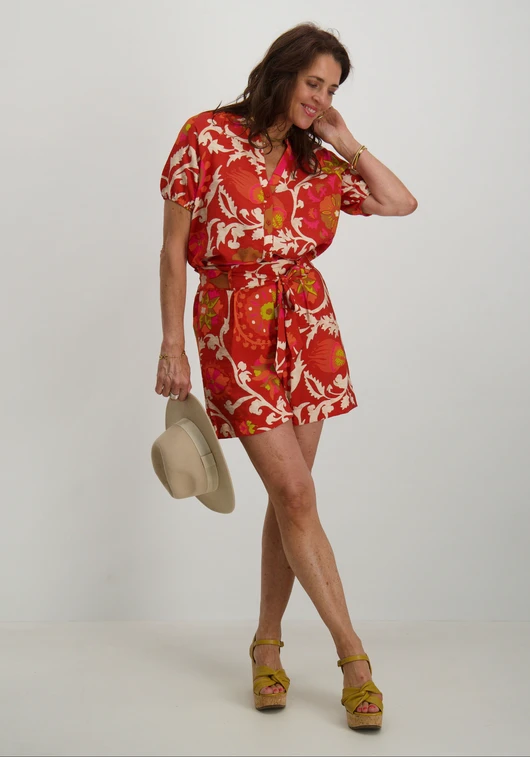Geisha Korte broek met print 41410-20