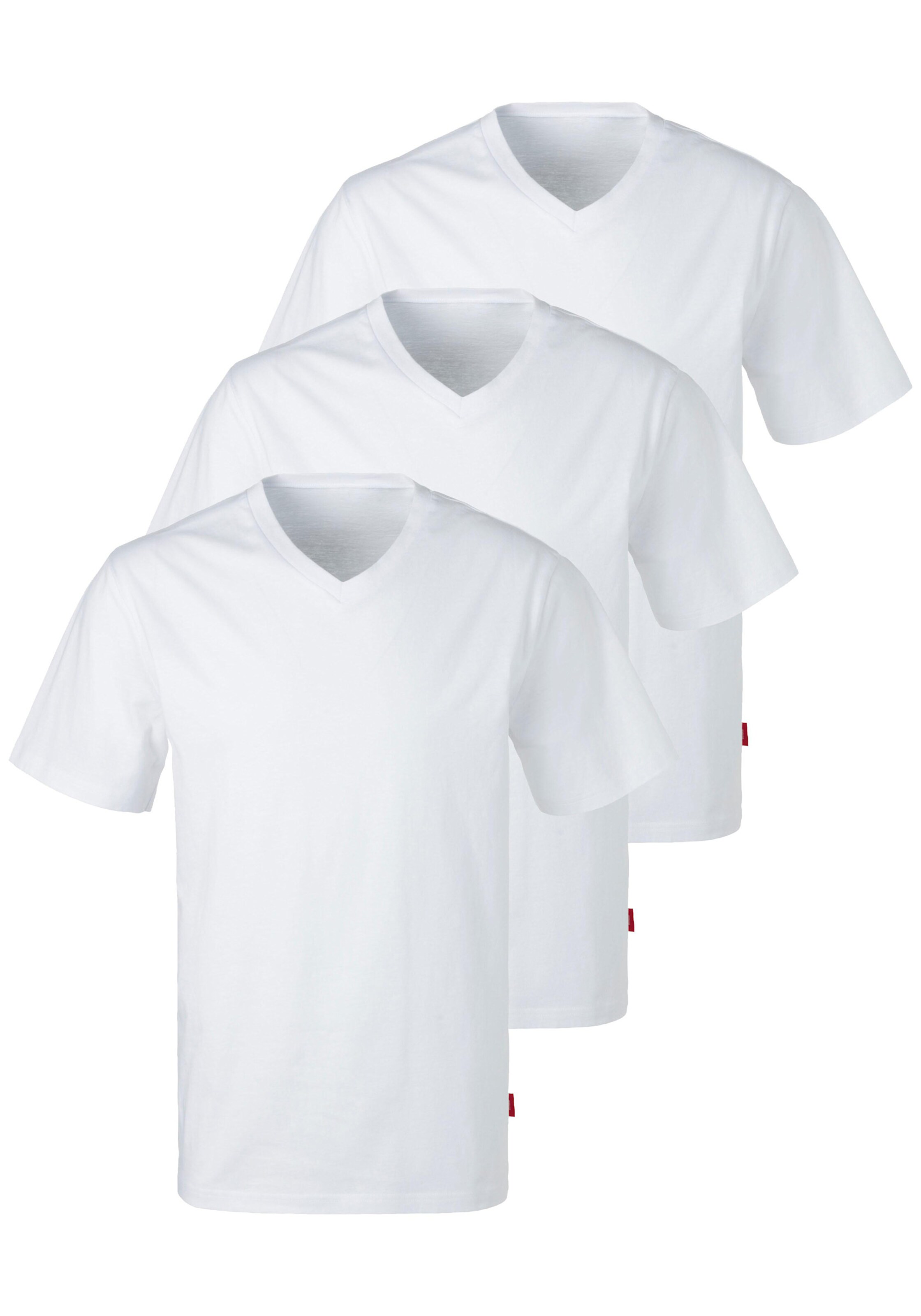 s.Oliver V-Shirt in weiß