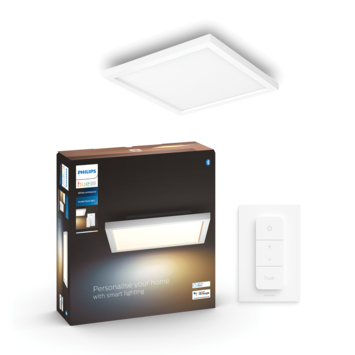 Philips Hue Aurelle panel light 1x24.5W wit vierkant 30cmincl. switch en bluetooth