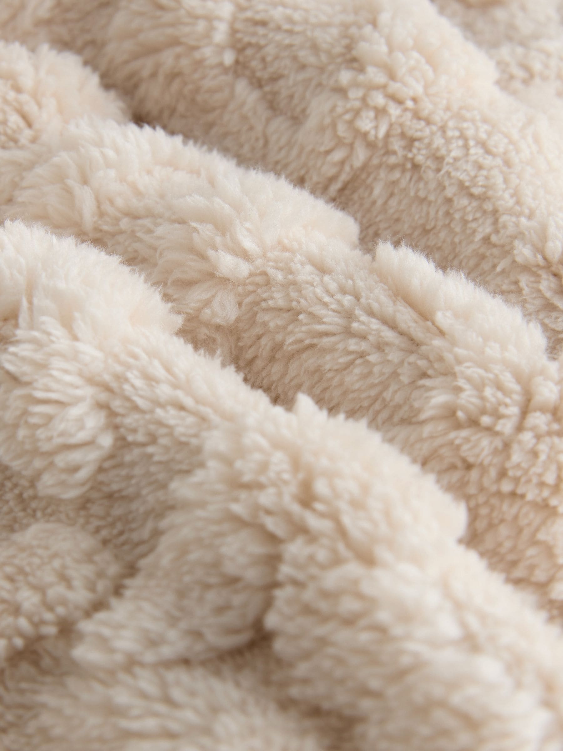 Ecru-wit met dierenprint - Jacquard fleece onesie (1.5-16jr)
