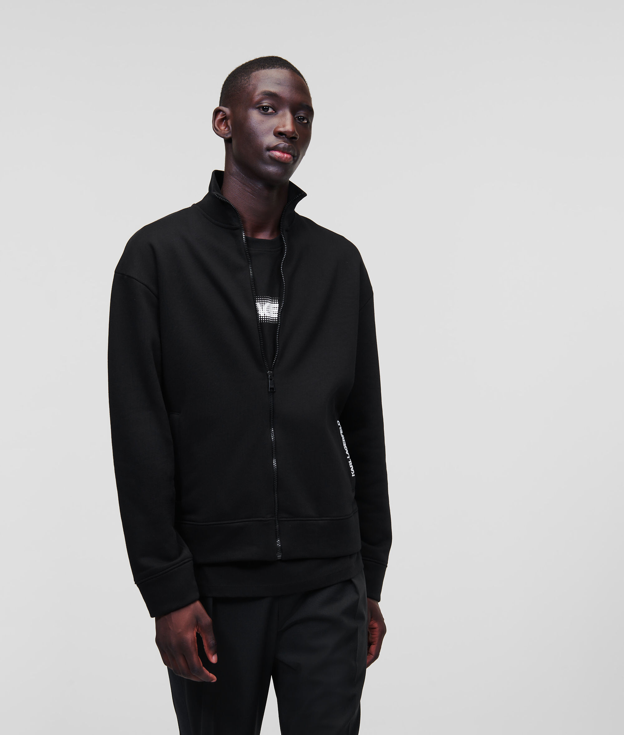 SWEAT-SHIRT ZIPPÉ AVEC LOGO KARL PIXEL
