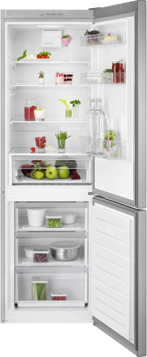 AEG ORC5S331EX 5000 ColdSense Freistehende Kühl-Gefrierkombination - 339L,1860mm,LowFrost,LED-Beleuchtung,Inverter Kompressor,FrostMatic,Automatisches Abtauen,Edelstahl