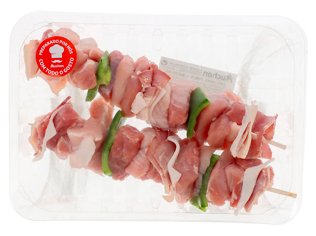 ESPETADAS PORCO C/BACON KG