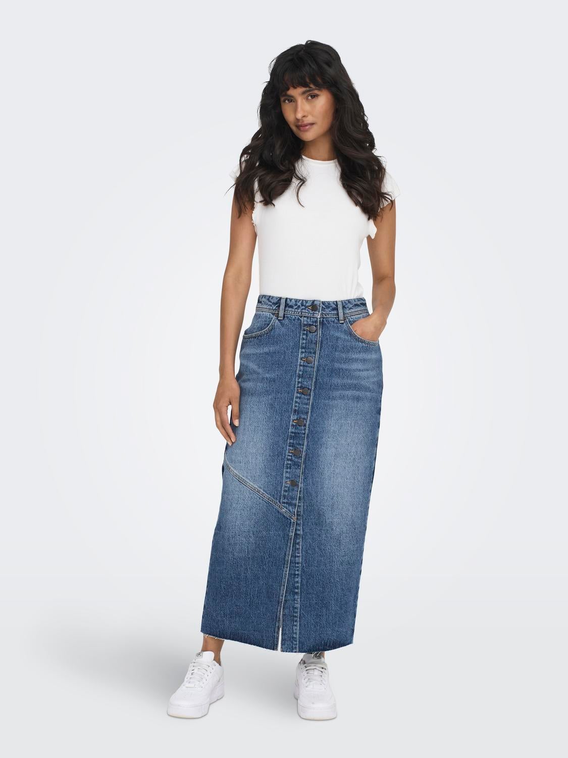 ONLSHEENA Jeansrock Medium Blue Denim