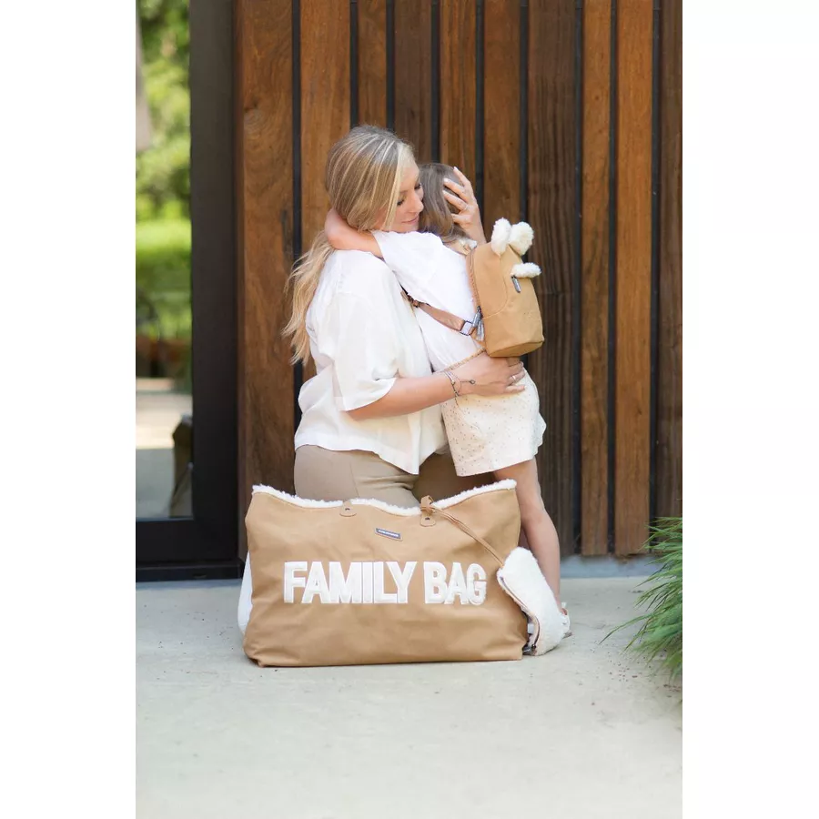 CHILDHOME Family Bag Velours braun