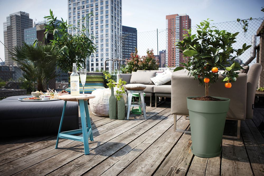 Elho plantenschotel Loft Urban groen D 17,2 H 2,3 cm