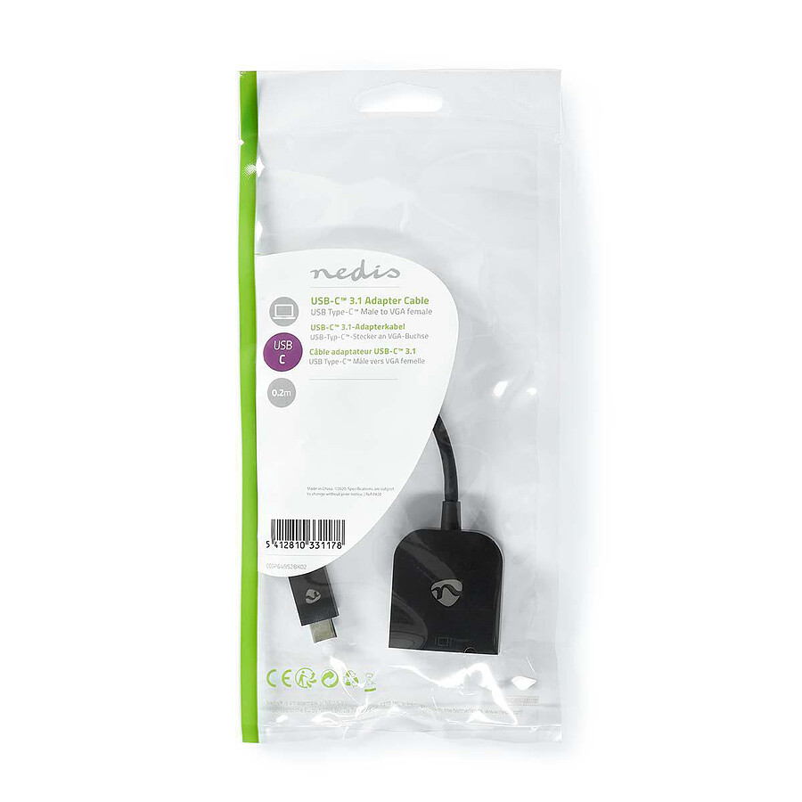 INOVU Adaptateur USB-C vers VGA