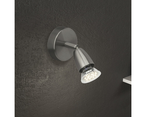 LED wandspot 3W 250 lm 3000 K Ø 8 cm chroom/mat