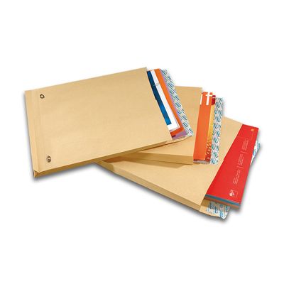 GPV Pack'n Post - 250 Pochettes kraft à soufflets C4 229 x 324 mm - 120 gr - bande adhésive