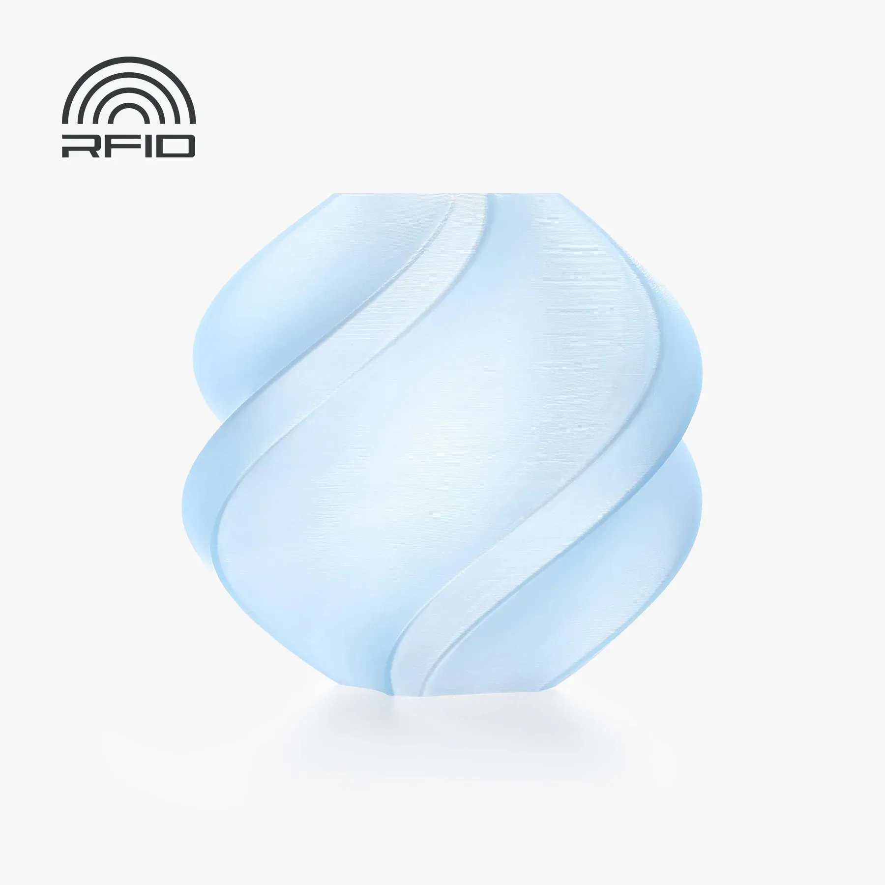 Bambu Lab  PLA Translucent Ice Blue, Spule (1.000 g)    Frosted PLA Look in Ice Blue