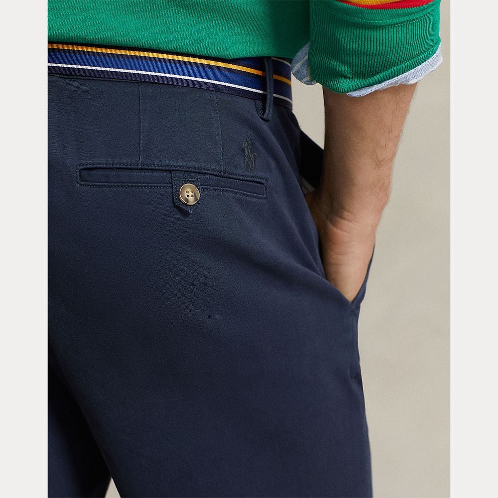 Stretch Straight Fit Chino Shorts Herre Navy