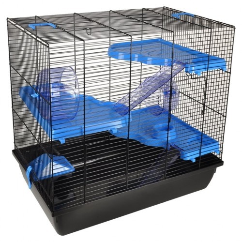 Gaiola multicolorida para hamster