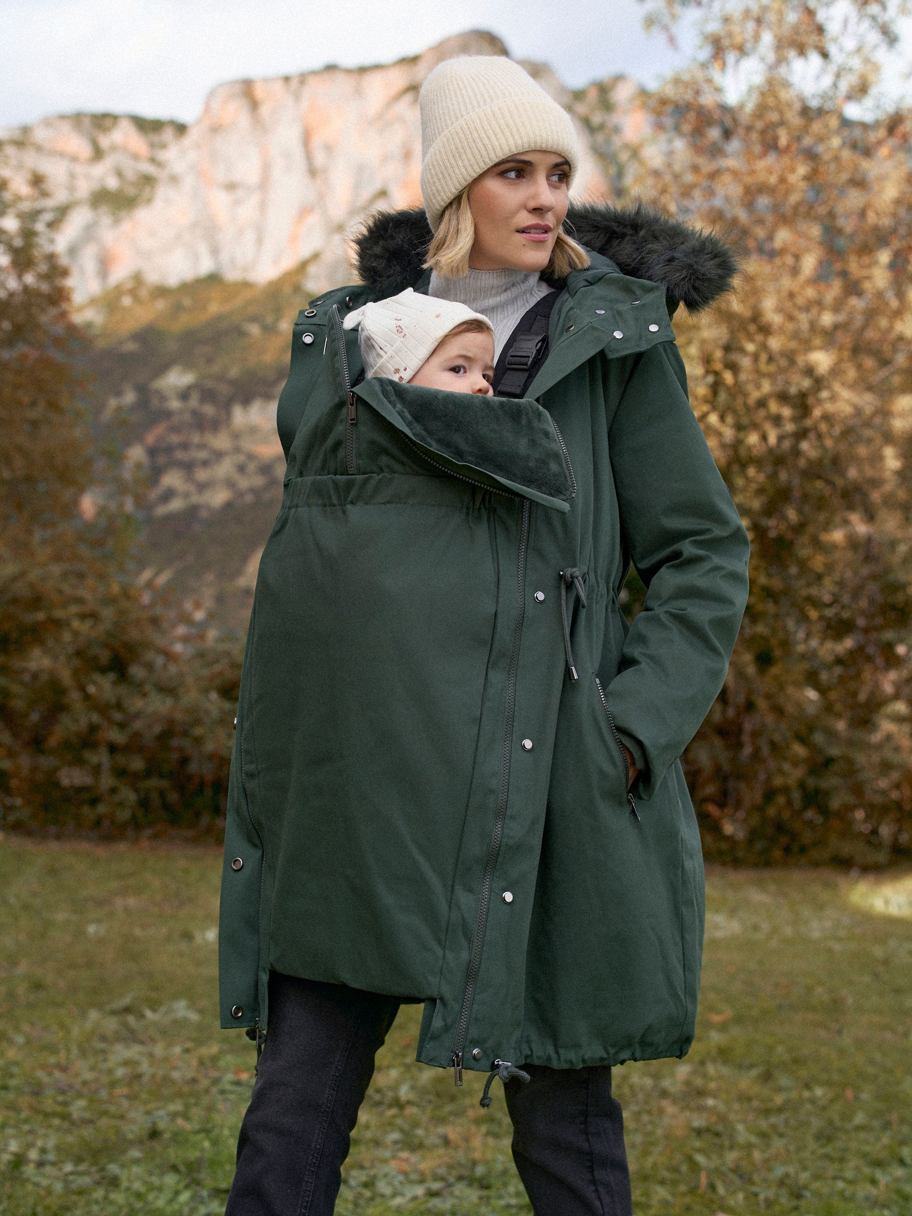 Seraphine Premium Sub-Zero Down Filled 3-In-1 Maternity & Babywearing Parka