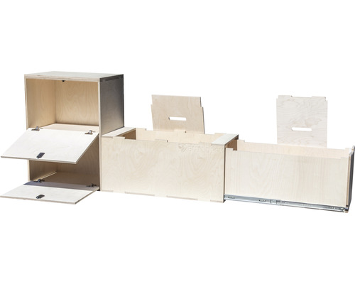 Buildify Campingbox Nellie Multifunctioneel Systeem voor Ducato/Crafter/Sprinter, 1650x450x900 mm (LxBxH) (zonder montage- en bevestigingsmateriaal)