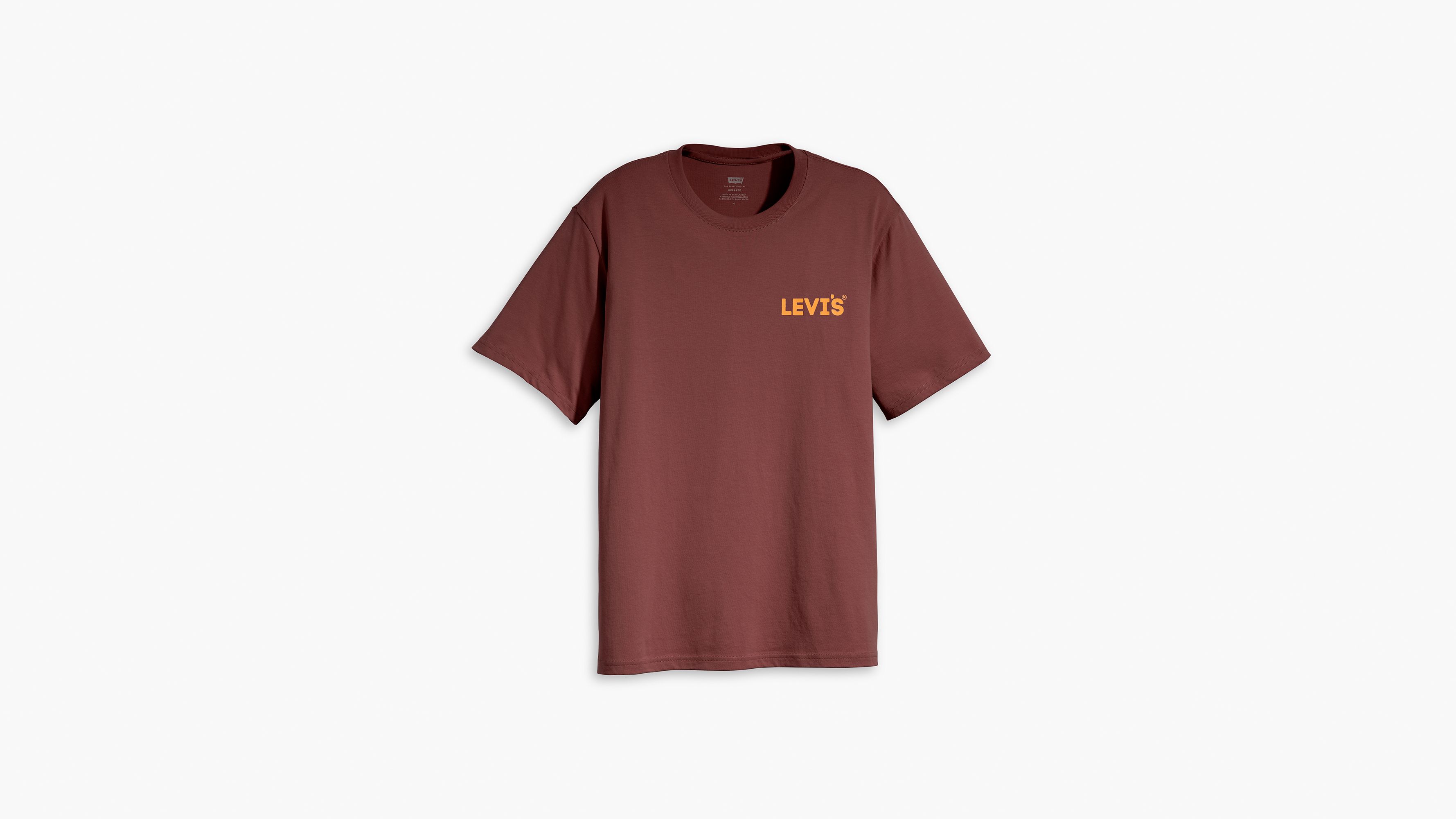 T-shirt graphique Relaxed - Headline Logo Red Mahogany - Rouge