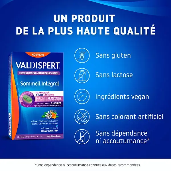 Valdispert Complete Sleep Melatonina 1,9mg e Ervas 30 comprimidos