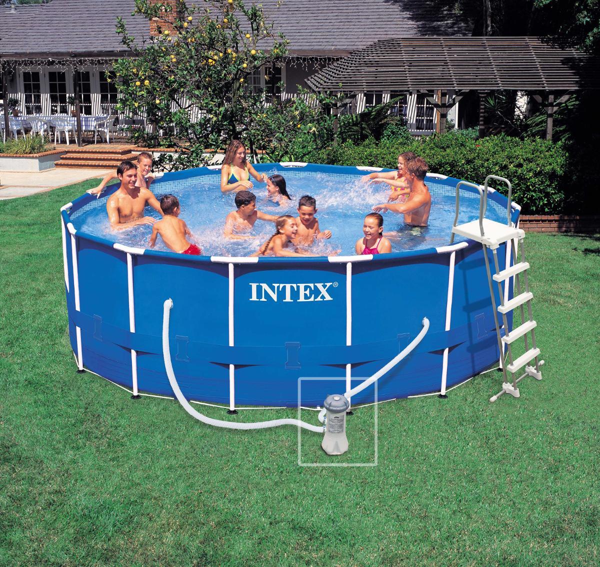 KIT PISCINE TUBULAIRE ROND 4.57X1.22M